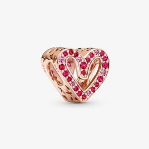 NEW Pandora Crystal Heart Bracelet Charm